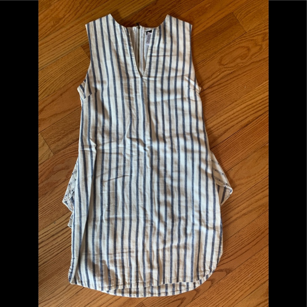 BCBG MAXAZRIA Striped & Polka Dot Shift Dress SZ 4
